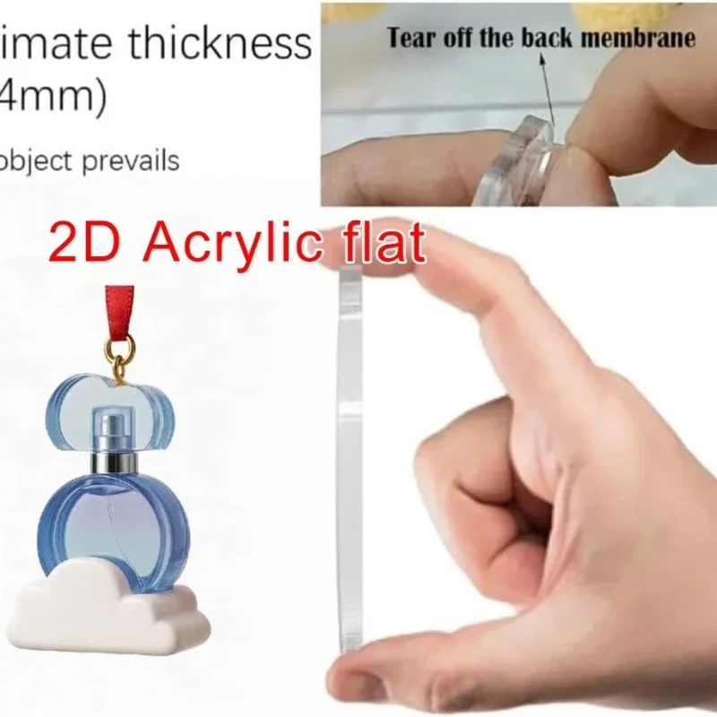 Luxury Perfume Advent Calendar 24 Days Countdown Calendar Blind Box 2D Acrylic Pendant Christmas Gifts Excluding Perfume Liquid