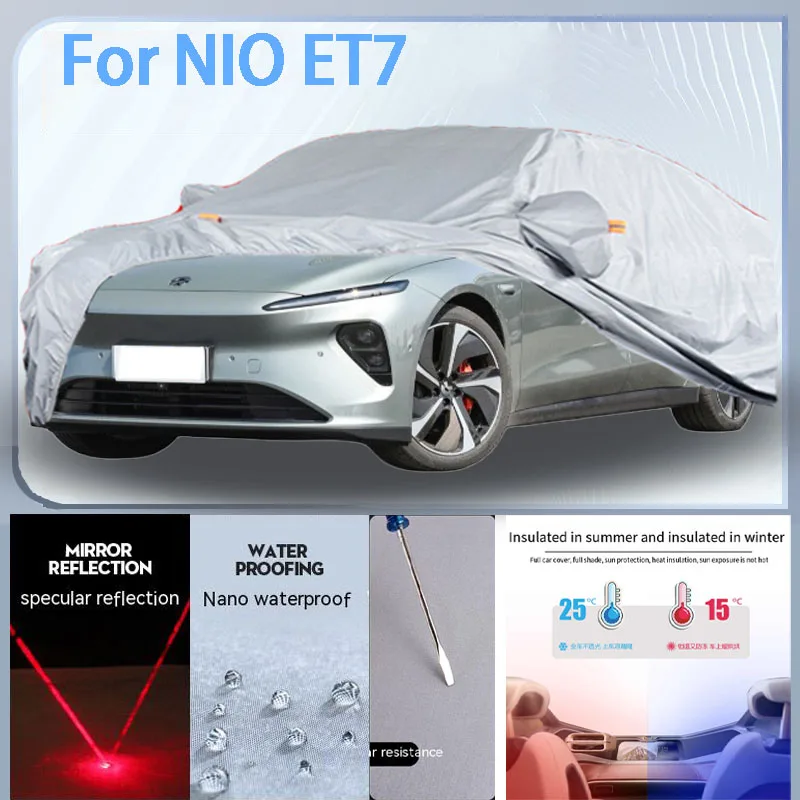 

For NIO ET7 Full Car cover with UV protection and Winter Insulation roles,Rainproof,Snowproof Ati-frost properties.