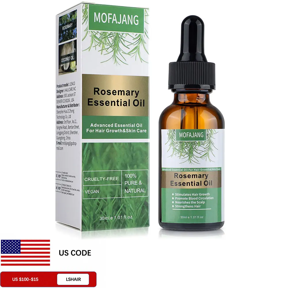 30ML Rosemary Essential Oil Hair Growth Oils Pure Natural Hair Essential Oils For Nourish Shiny Hair Healthy Hair Care