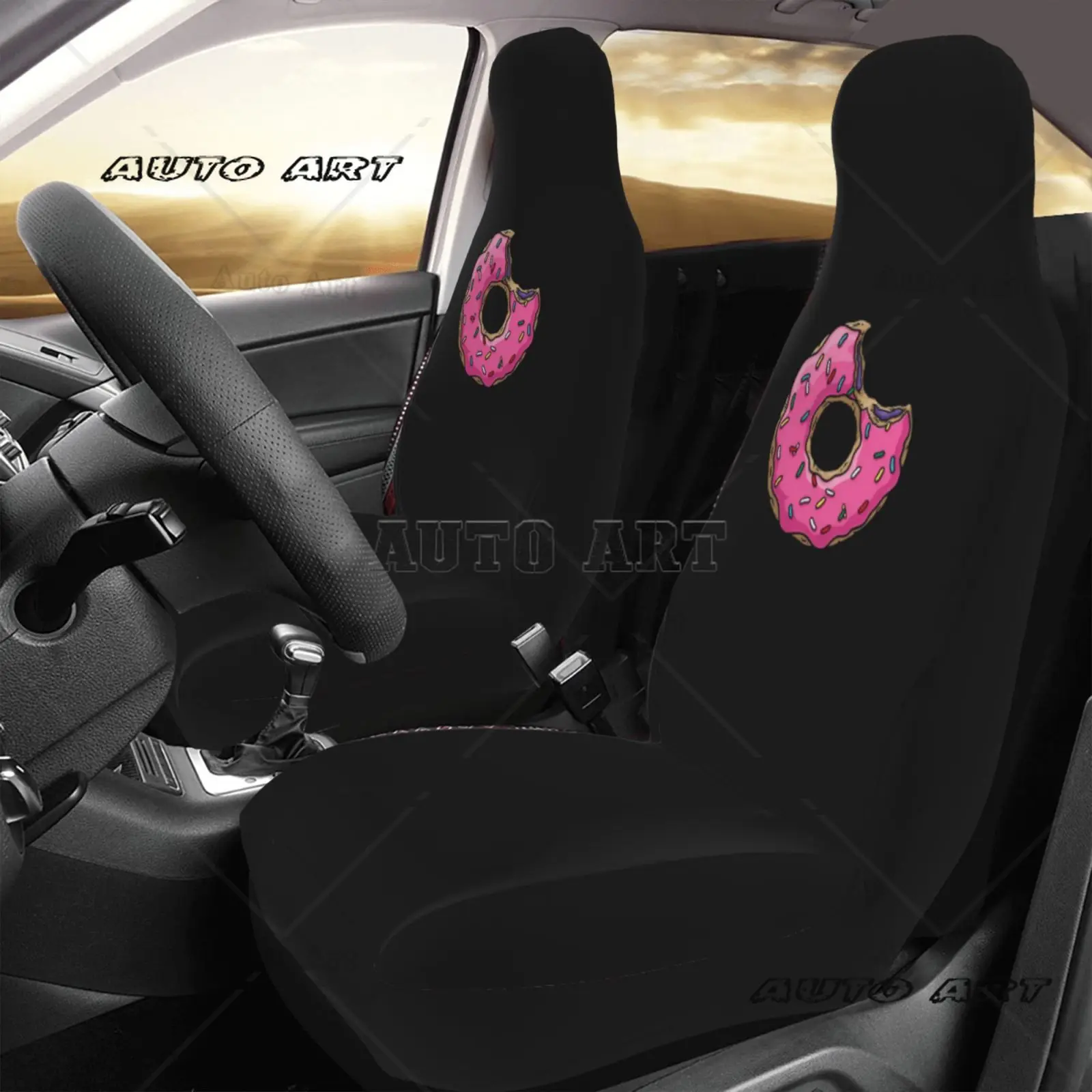 Car Seat Cover with Donut Design Complete Set of Car Seat Protector Accessories Disassembly Universal Seat Cover