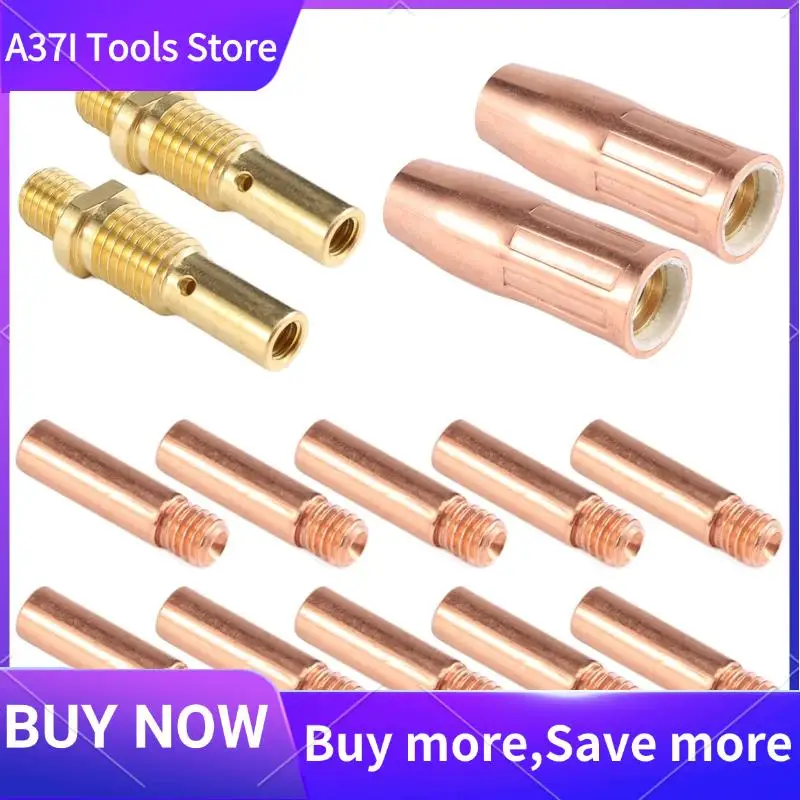 

14Pcs Mig Welding Torch Accessories Kit For Tweco Mini /1 & Lincoln Magnum 100L MIG Welder Nozzle Tip Kit-[A37I]