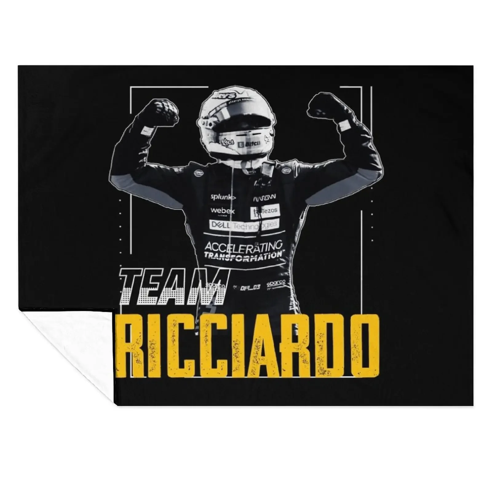 

Ricciardo Helmet Throw Blanket Decoratives Luxury Thicken Soft Soft Plush Plaid Blankets