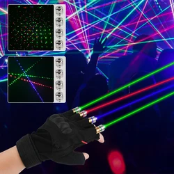 RGB Laser Gloves Dancing Stage Gloves Laser Palm Light for DJ Club/Party/Bars Stage Novelty light Performance Props Glove Light