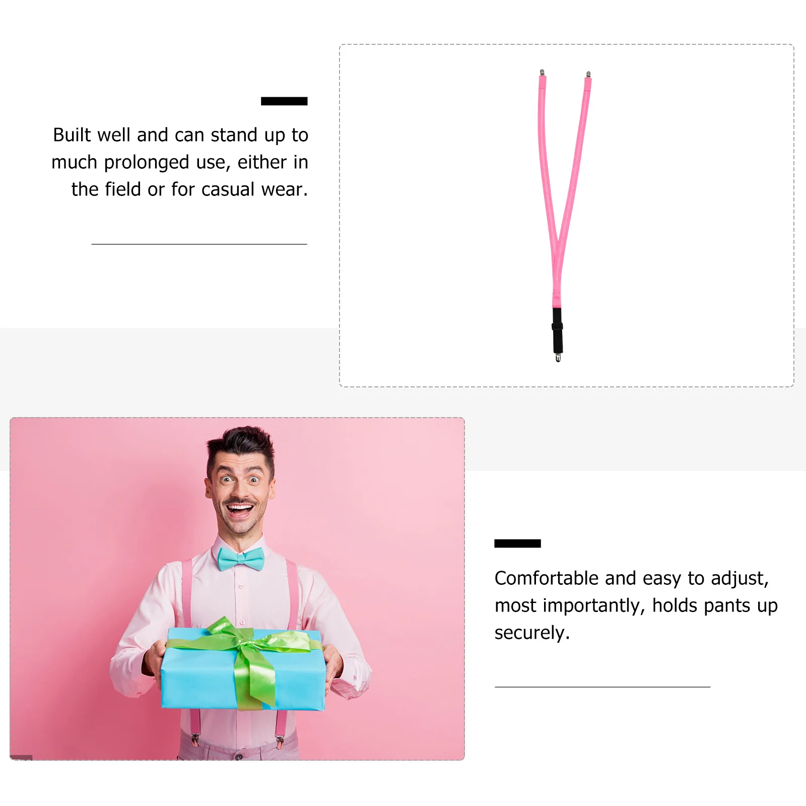 حمالات متوهجة بإضاءة LED بمشبك مرن على شكل حرف Y قابل للتعديل للجنسين وحفلات المهرجانات والارتداء اليومي والأقواس المضيئة