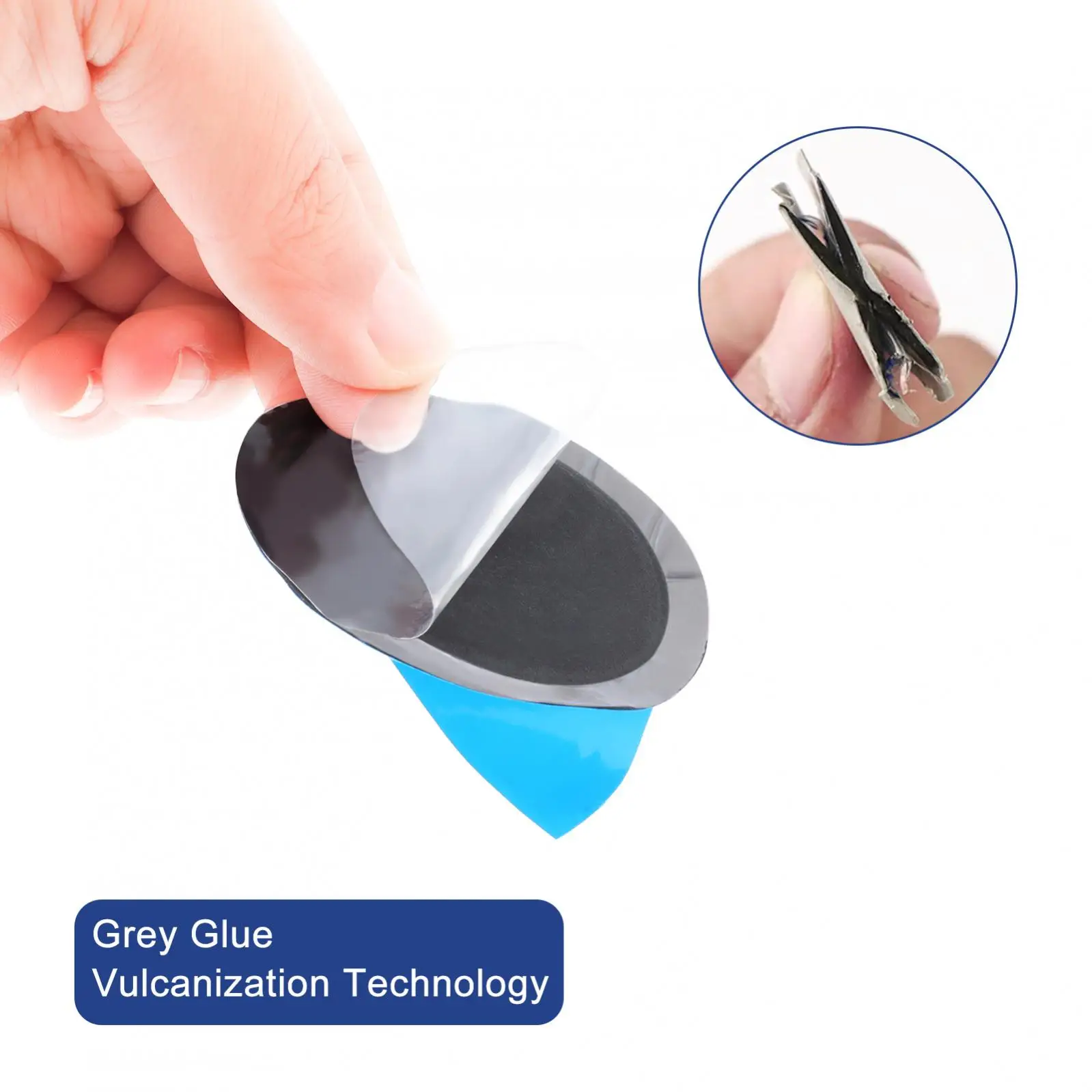 لاصقة إصلاح باردة من المطاط الطبيعي ، أدوات إصلاح دائرية بدون أنبوبي ، سهلة الاستخدام ، سريع 58 من الإطارات ، 80