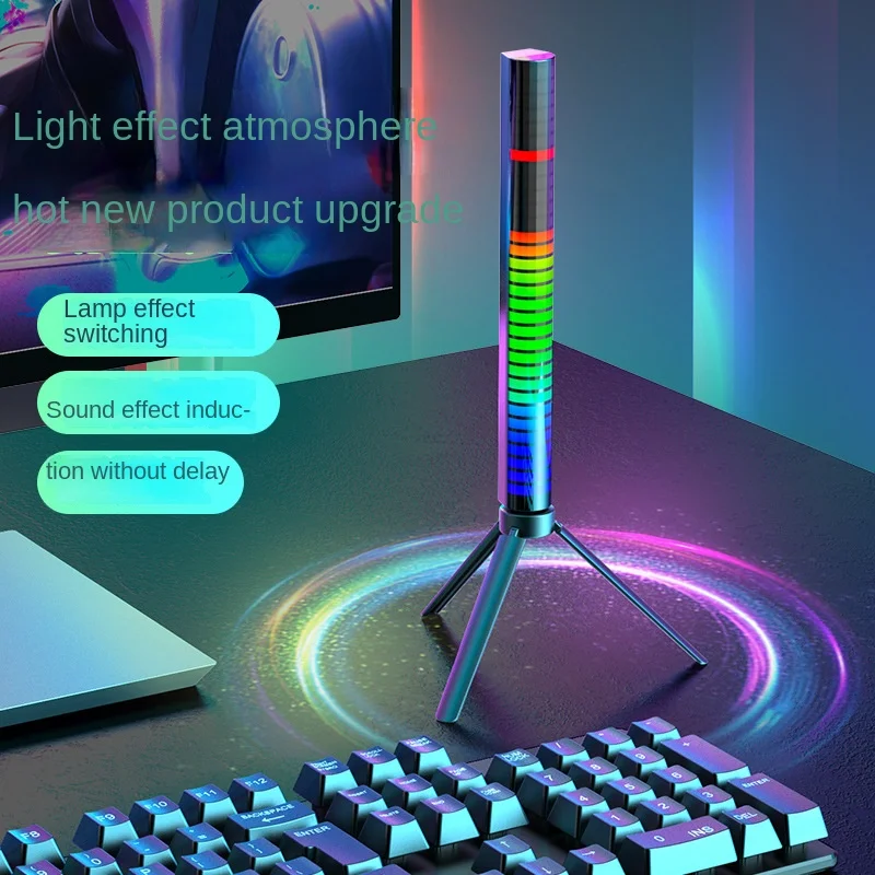 Lampe de voiture Led USB, Bluetooth, capteur sonore, créatif, rvb, musique rythme, bureau, atmosphère, Article