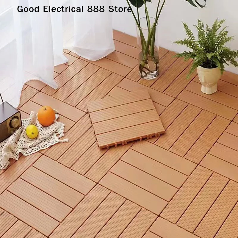 【GE】Heavy Duty Recyclable Wood Plastic DIY Interlocking Deck Tiles Waterproof Indoor Outdoor Flooring