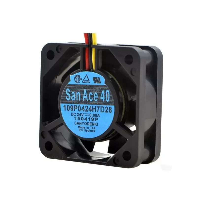 for SANYO 109P0424H7D28 4015 24V 0.08A CNC Machine Cooling Fan with Detection Alarm New
