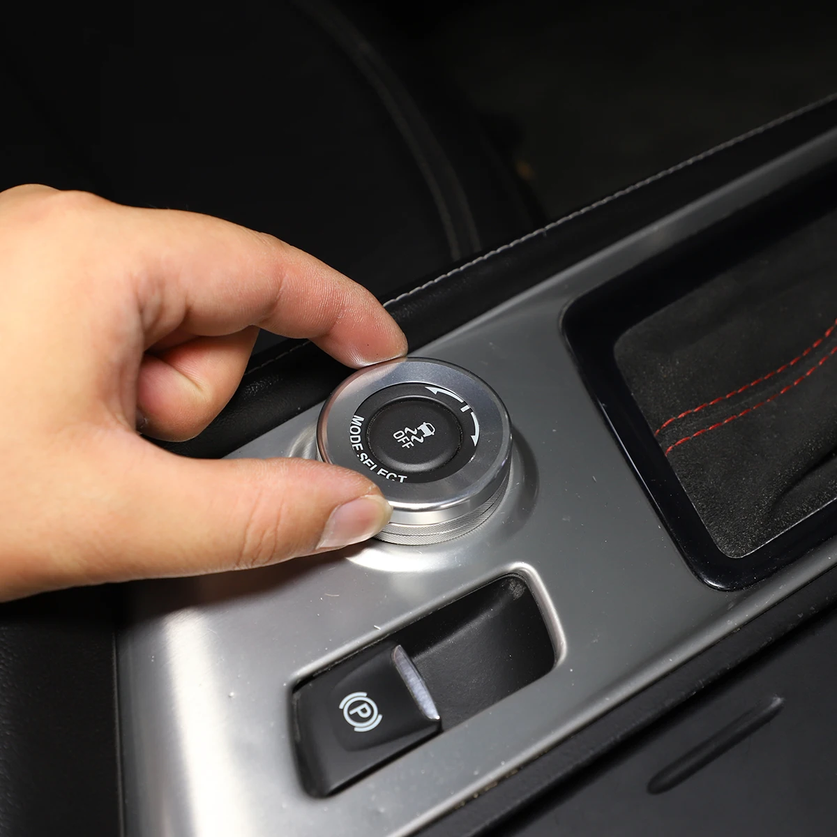 

For Chevrolet Corvette C7 2014-19 Aluminum Alloy Car Air Conditioner Volume Driving Mode Knob Circle Cover Trim Car Accessories