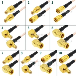 RG316 SMB Type Connector SMB Male Plug to SMB Female Jack Straight Right Angle Pigtail Jumper RG316 RF Coaxial Cable 0.1~10M