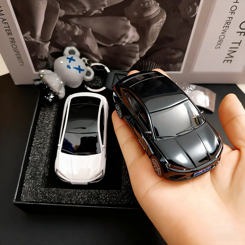 أزياء شخصية ل BYD ختم سيارة نموذج مفتاح القضية ل هان Ev Tang Dm تشين زائد سونغ برو ماكس يوان دولفين حافظة مفاتيح السيارة #4