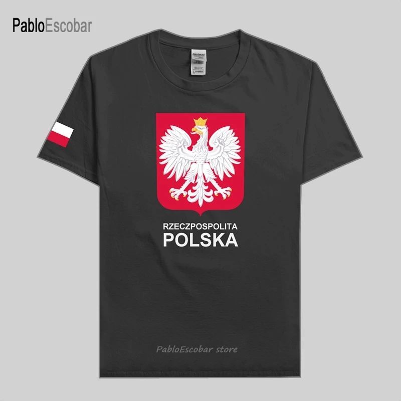 Poland mens t shirts Polish Pole jerseys hip hop nation cotton t-shirt fitness clothing tops tees country POLSKA POLAK