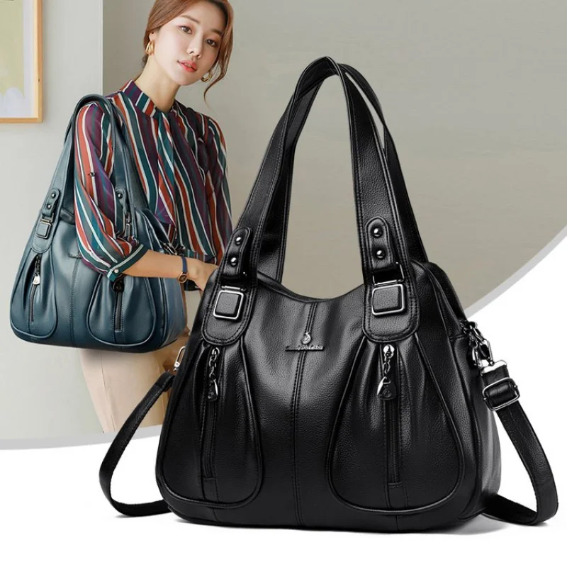 

Elegant Leather Ladies Handbag By Famous Designer Luxury Brand Popular Classic For Shoulder Crossbody Use