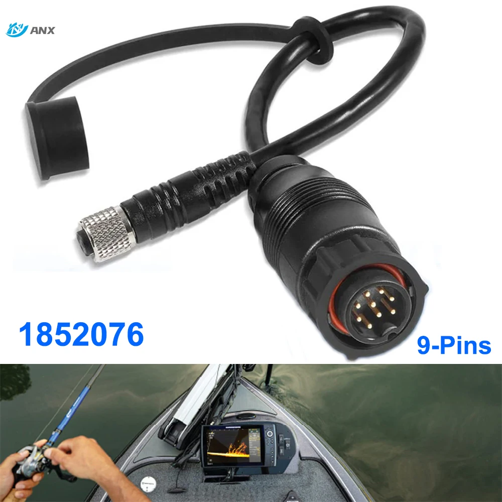 ANX-MKR-US2-16 Fish Finder Cabo Adaptador, TotalScan, Substitui para Lowlay, Encaixe Elite Ti2 e HDS, 1852076, 9-Pins