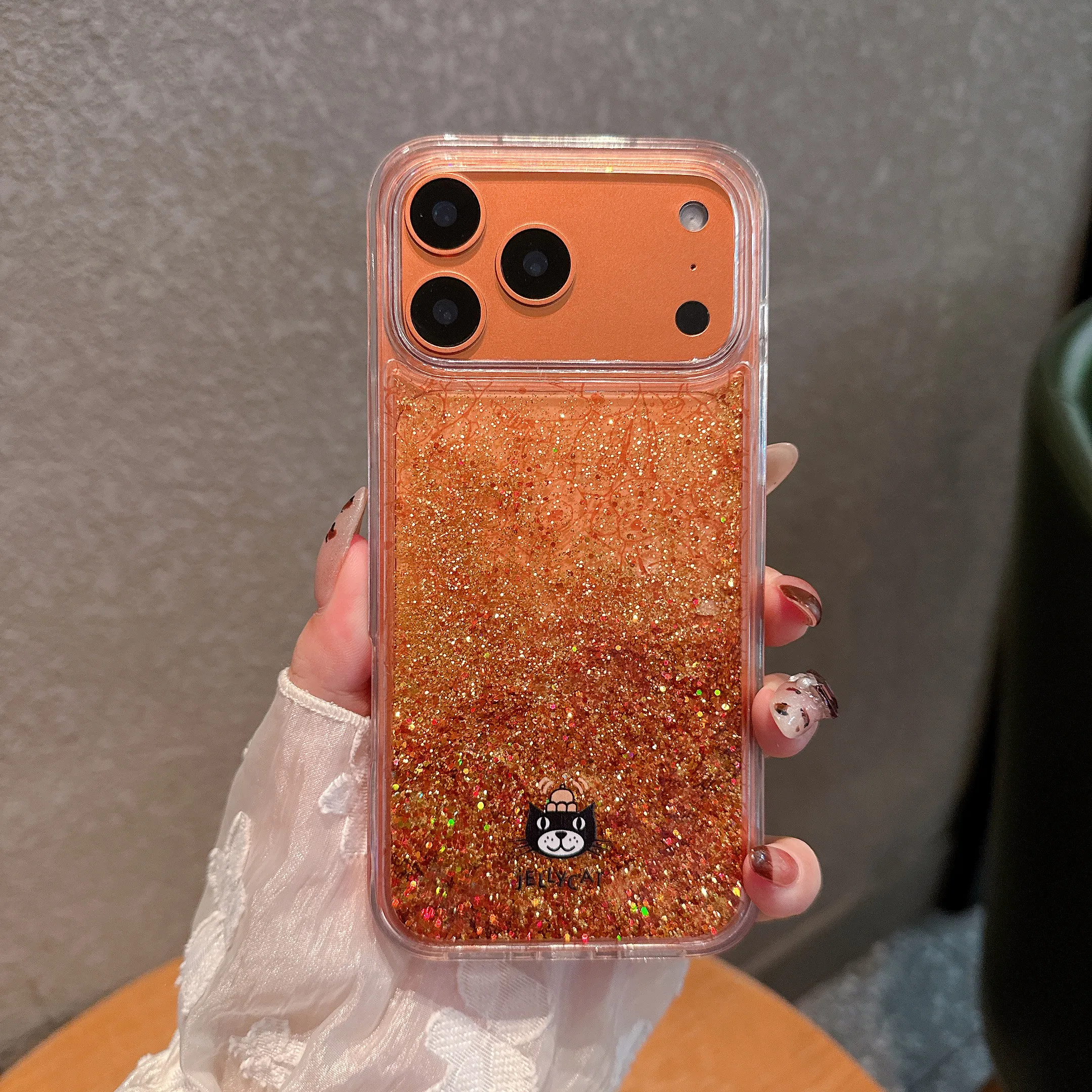 

Luxury Glitter Bling Clear Hard Case For iPhone 17 16 12 13 14 15 Pro Max Liquid Quicksand Transparent Back Bumper Cases Cover