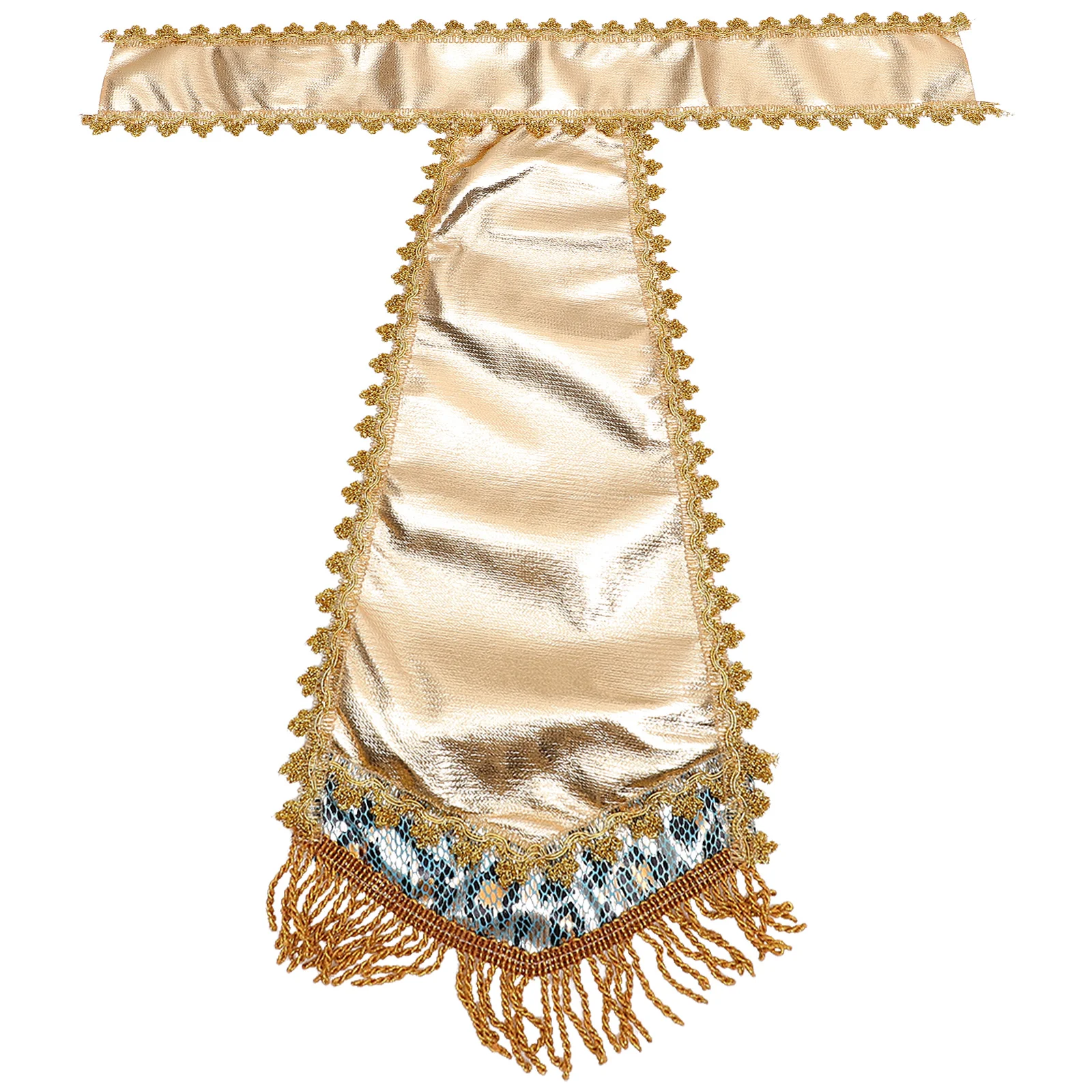 Accessoires de costume de cosplay de pharaon, décor d'Halloween, robe de soirée roi, ceinture de pharaon, taille réglable, accessoires éma ens Miss, 1PC