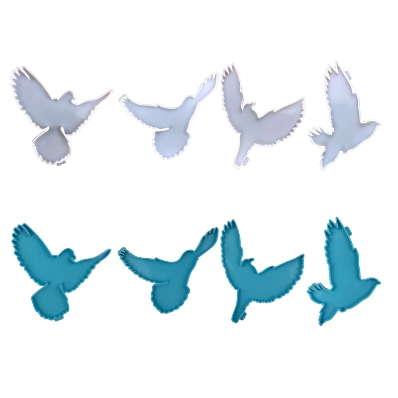 

Flying Bird Series Wall Hanging Keychain Mould Silicone Epoxy Resin Molds DIY Pendant Jewellery Making Home Decor