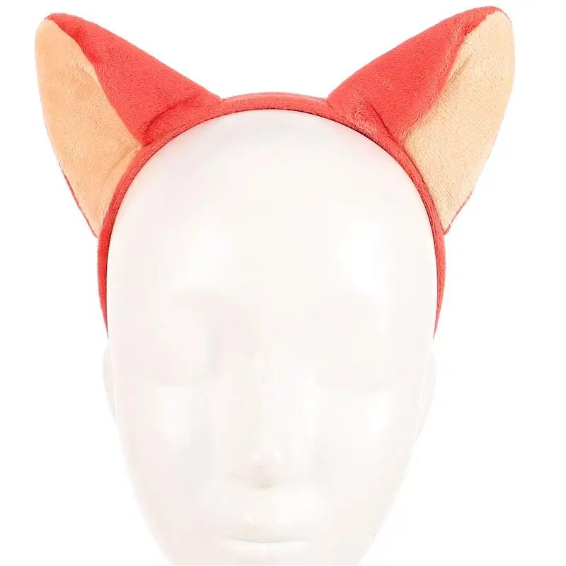 4 stücke Plüsch Fuchs Ohr Haar Hoop Tier Ohren Stirnbänder Gesichts Make-Up Stirnband Geburtstag Party Kopfschmuck Katze Ohren Stirnband Foto Requisiten