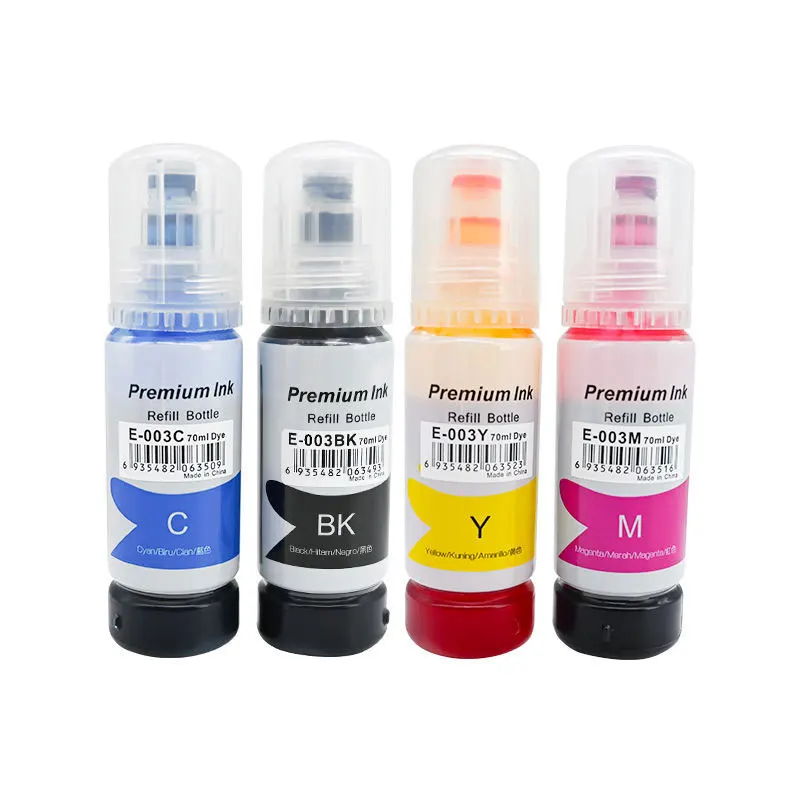 003 Premium Refill Ink for Epson 003 Ecotank L3150 L3151 L3152 L3156 L3200 L3210 L3211 L3215 L3216 L3250 Printer