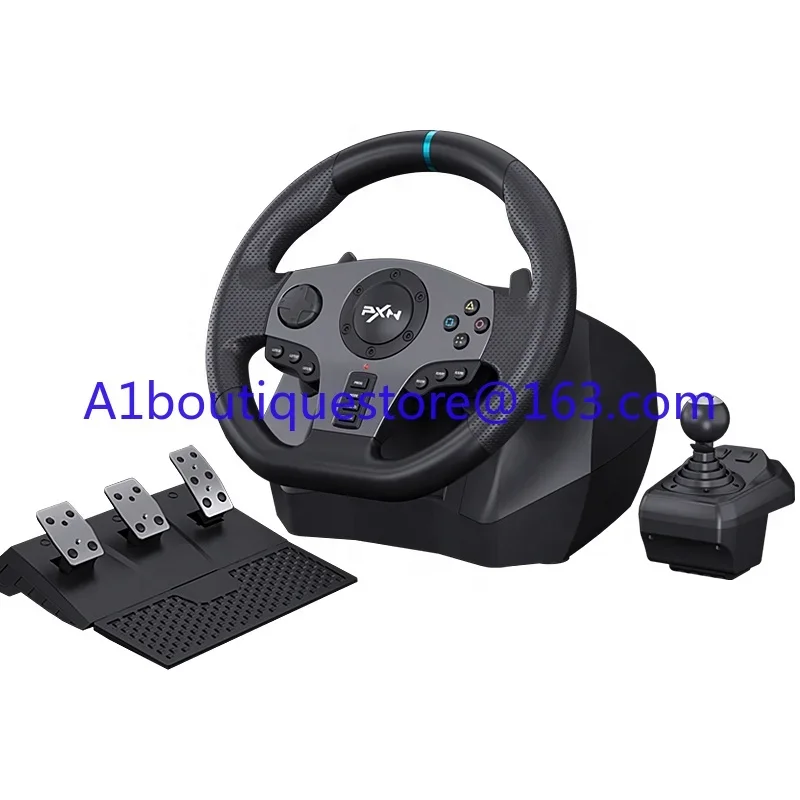 PXN V9 Car Game Controller Racing Steering Wheel Driving Power 900 Degree Gaming Steering Wheel for PC PS4