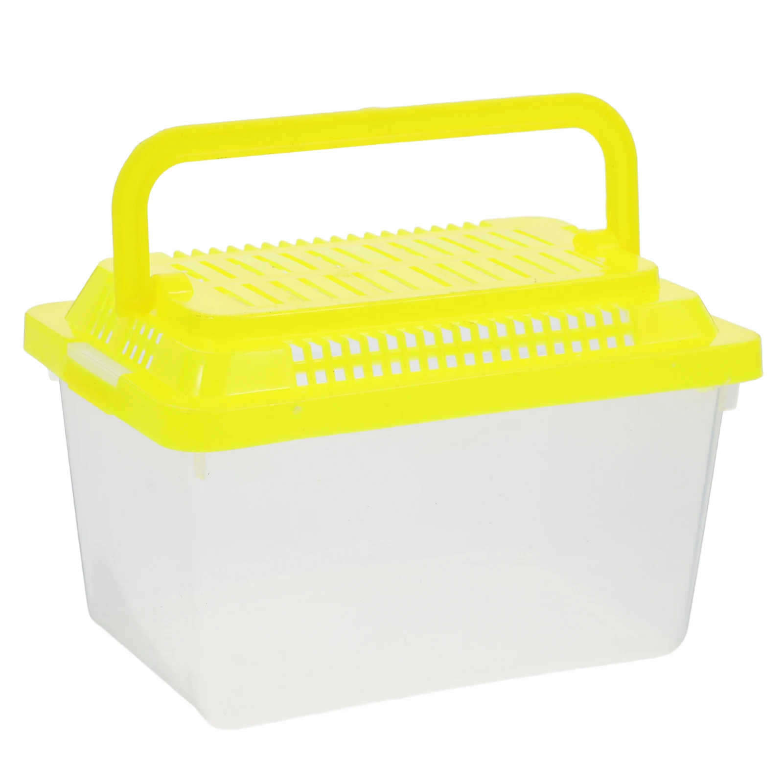

Portable Fish Tank Plastic Aquarium Clear Turtle Box Pet Hamster Transport Carrier Terrarium Handheld Reptile Container