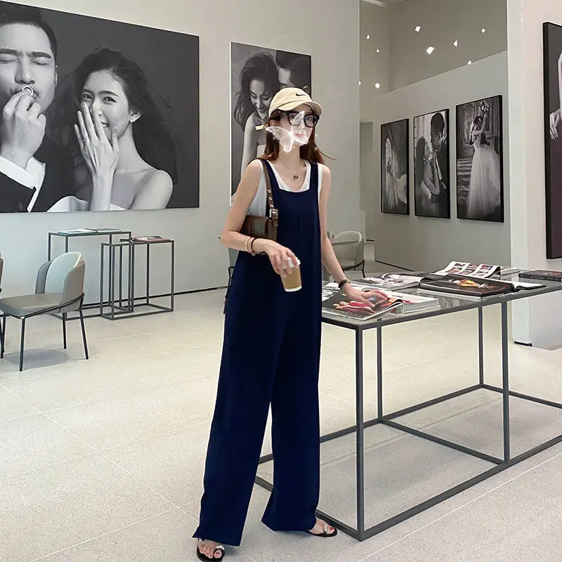 

Мешковатые комбинезоны для женщин, макси-бойфренд, текстура, утепленная женская ткань нестандартной формы, несколько карманов, разноцветная аппликация