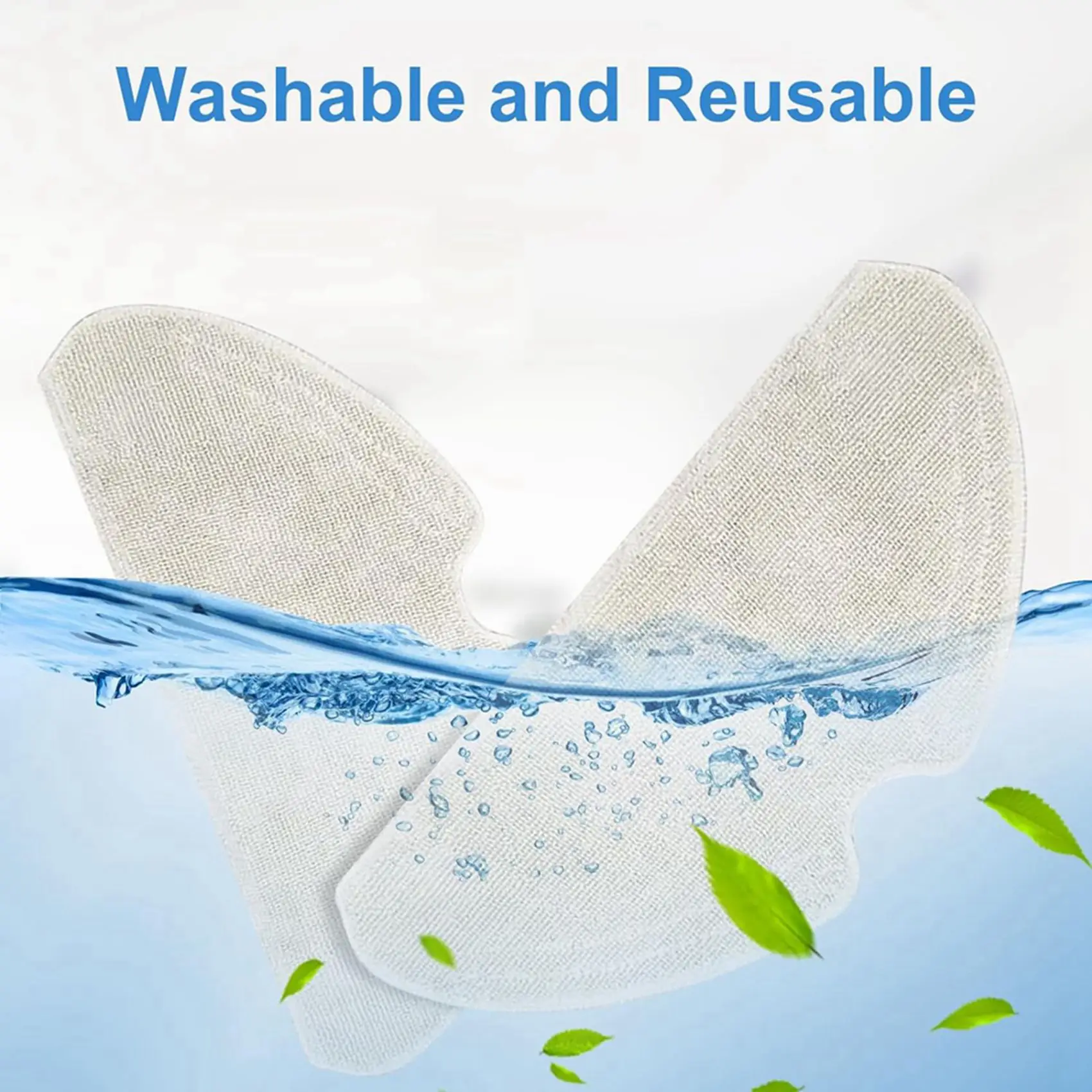 X17A 2025 NEW-8 упаковок сменных подушечек для швабры для робота-пылесоса Dreame D10S, D10S PRO, D9 Max, F9 PRO, моющаяся многоразовая швабра