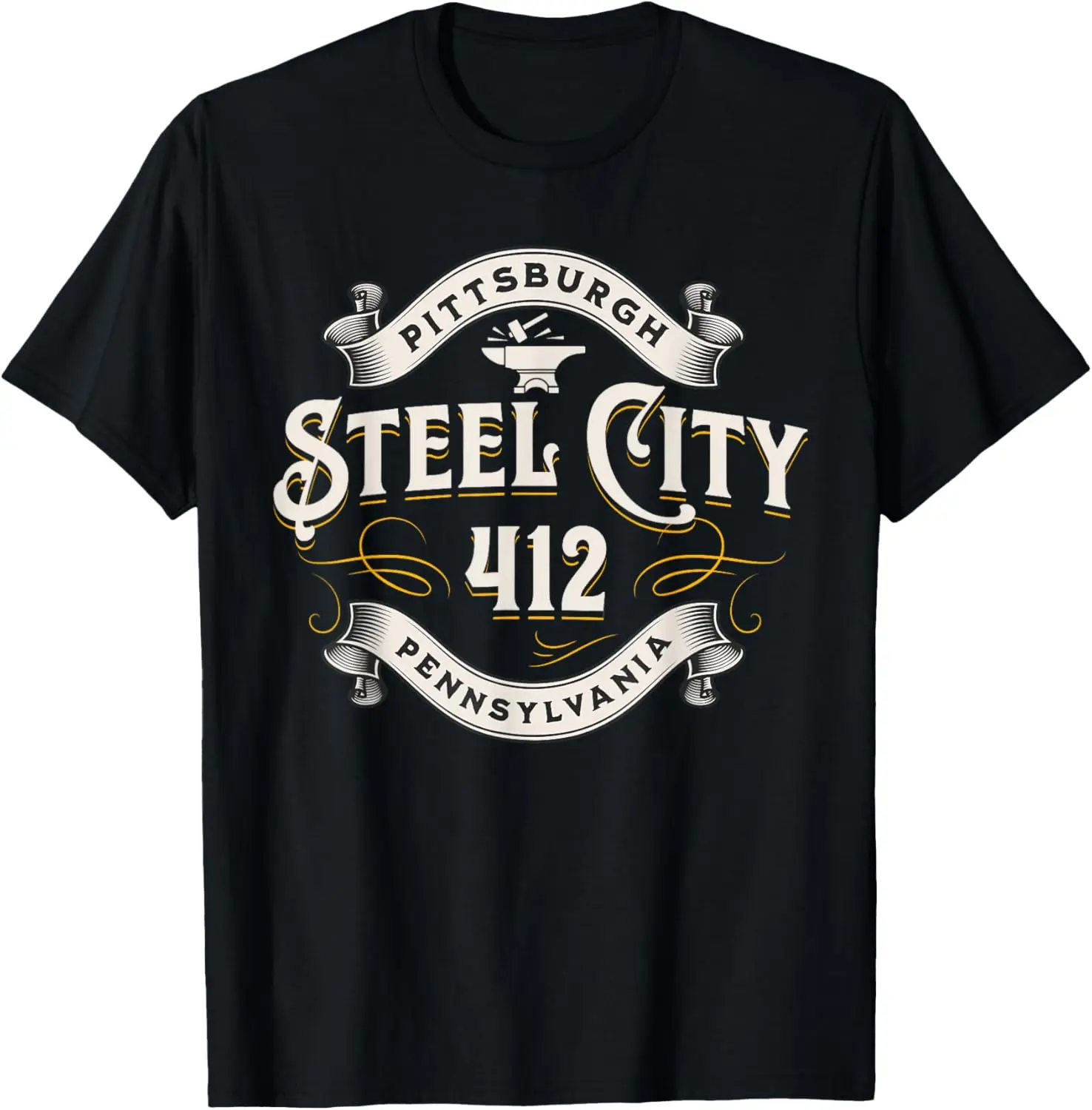

Домашняя винтажная футболка Pittsburgh Pennsylvania Steel City 412.