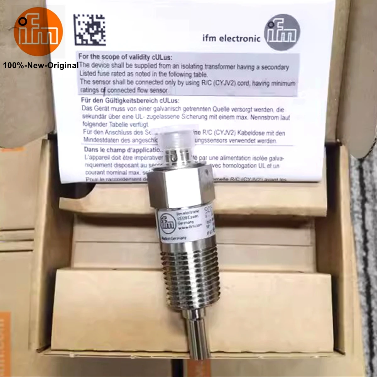 Sensor Original Ifm 100 Novo Sc0501 Sc0505