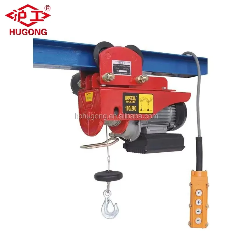 110V/220V/440V Mini Electric Hoist Winch 500kg Capacity Steel Material For Cranes