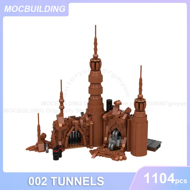 Hanger of transport of tunnels of pijpleidingcontrole Bunker MOC Bouwstenen DIY Monteer bakstenen Modelcollectie Speelgoedgeschenken