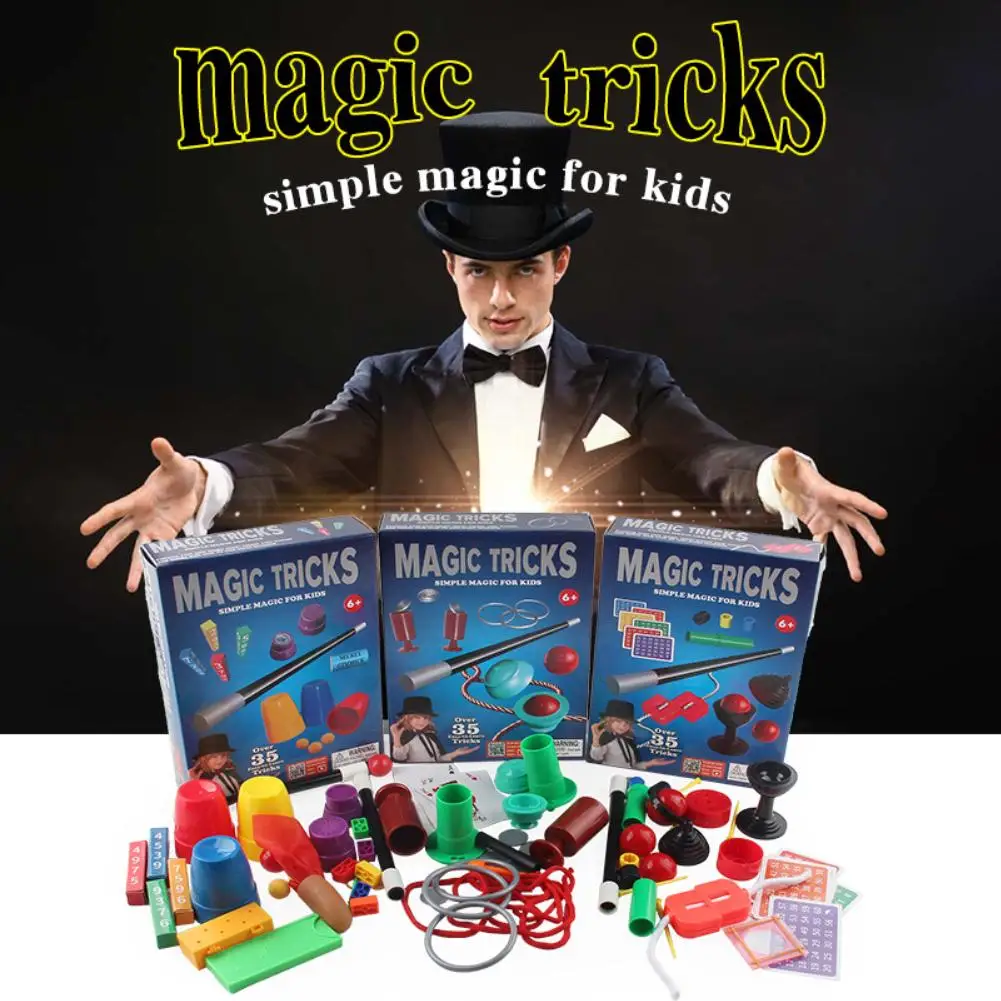 Beginner Magic Set Performance Show Children's Educational Toys With Instructions Simple Magic Props Classic Toys Gift For Kids