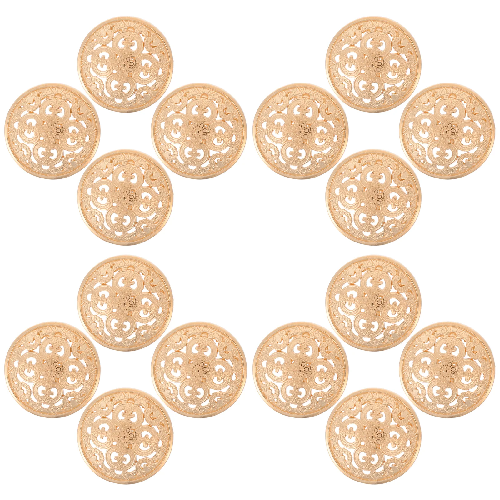 

30 Pcs Metal Buttons Silver Hollow Dome Fashion Tailoring Bulk Sewing Fastener for Clothes Jackets T Shirts DIY Craft