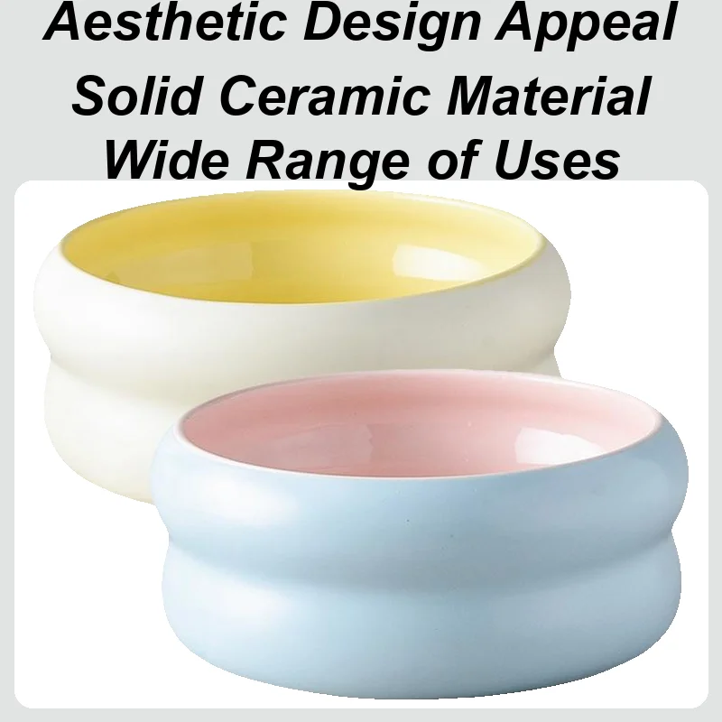 

Dog Bowls Ceramic Water Bowl For Cats Kitten Feeding Dish Microwave Safe Dish For Veterinary Pet Puppy Travel Household