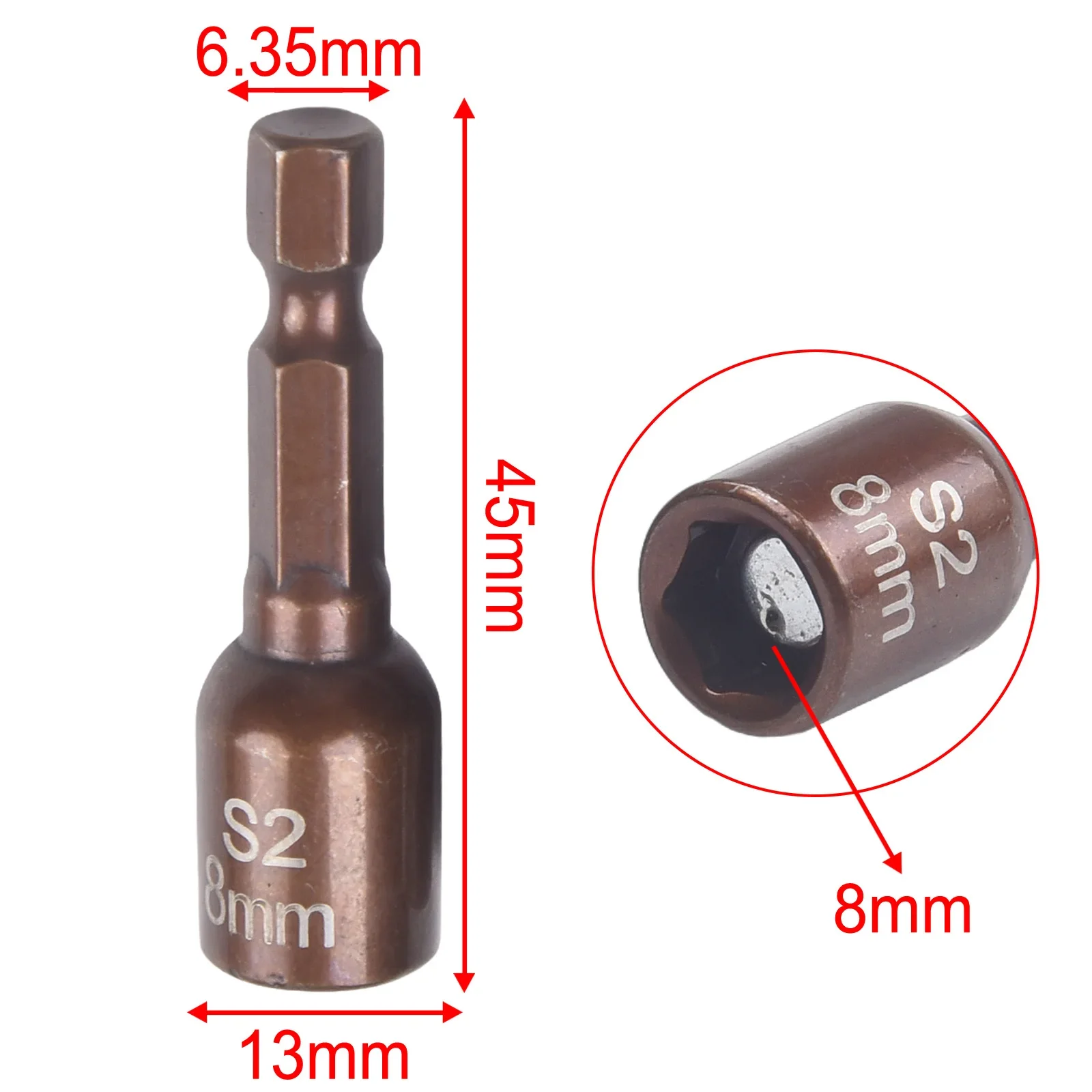 

8mm Nut Driver Hex Shank Driver Electric Screwdrivers Hand Tools Hexagon Tools High-quality Materials Drill Use