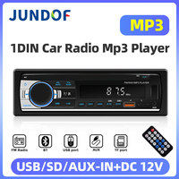 Car Radio 1 din Stereo Multimedia MP3 Player Digital Bluetooth FM ISO Power Aux Input USB Bluetooth Universal Autoradio