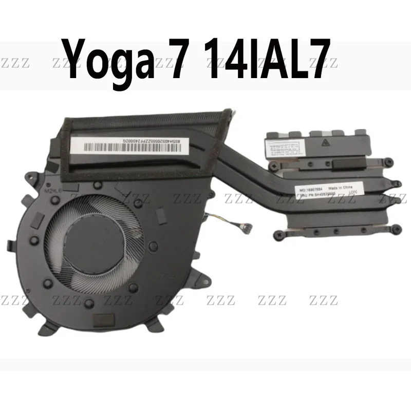 ZZ For Lenovo Yoga 7 14IAL7 Laptop CPU Cooling Fan Heatsink Radiator 5H40S20555