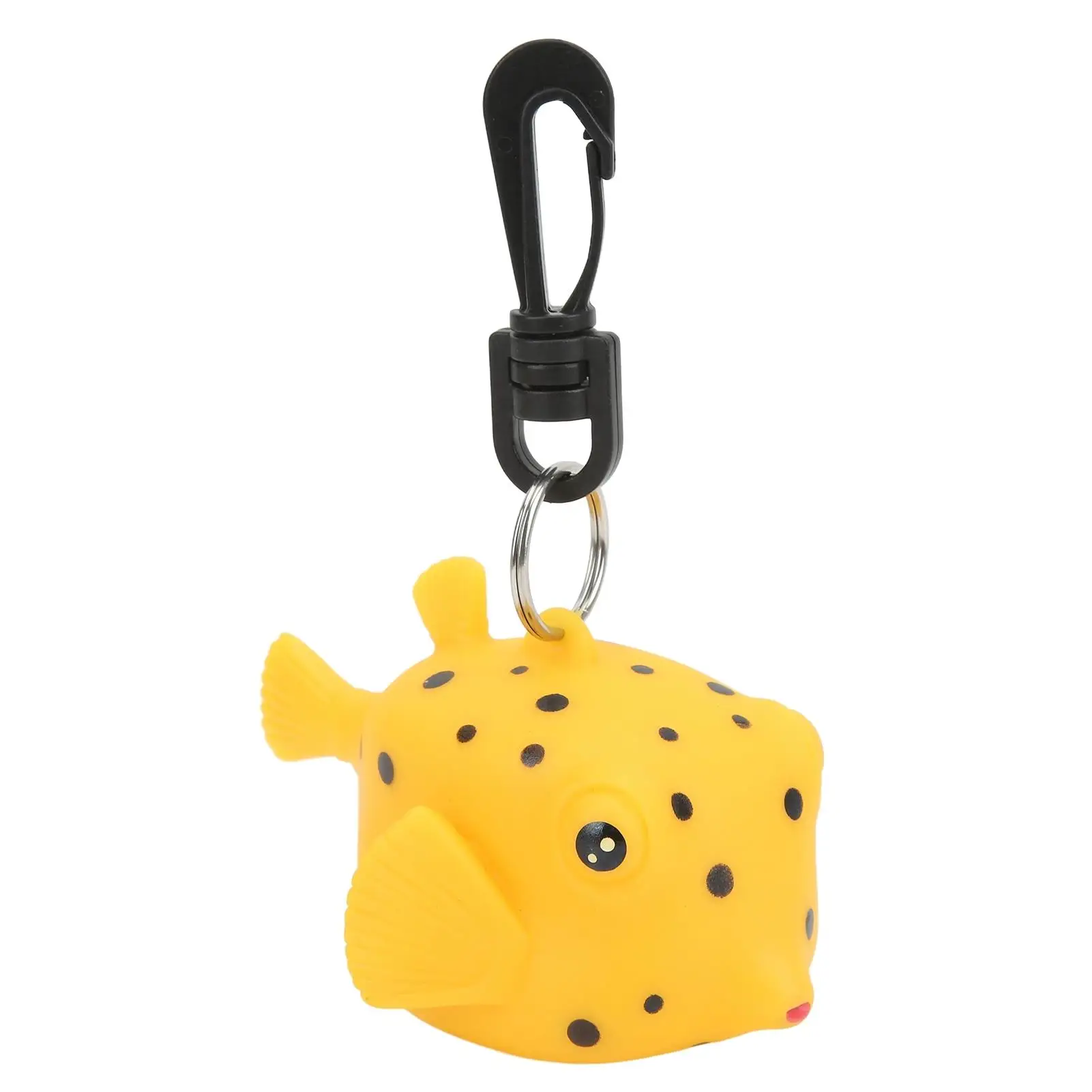 غطاء مقاوم للغبار على شكل سمكة كرتونية، حامل منظم للمرحلة الثانية، مشبك سمكة مرقطة صفراء