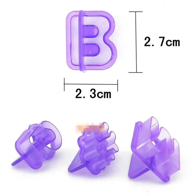 40pcs/set Alphabet Cake Molds Figure Plastic Letter Fondant Mold Icing Cookie Cutter Number Cake Mould Baking Decorating Tools