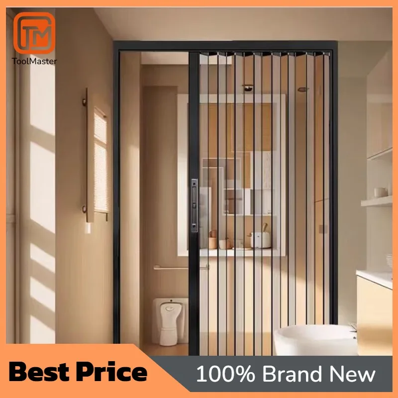 【Hot Sale】Transparent Crystal Folding Door - Splash-Proof Partition For Shower Room & Toilet Separation