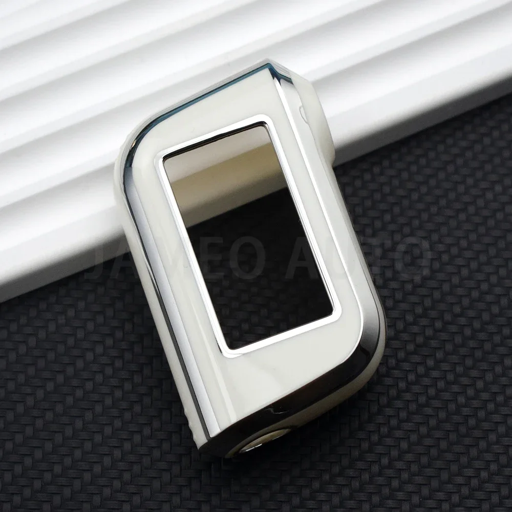 ل Starline A93 A63 النسخة الروسية اتجاهين إنذار سيارة LCD تحكم عن بعد بولي TPU حافظة مفاتيح السيارة غطاء قذيفة فوب المفاتيح