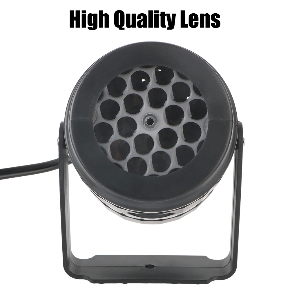 Iluminação RGB automática Rotating Holder, Luz de Projeção LED, Plug UE, 16 Padrões, Natal Holiday Party Laser, AC 85V-260V
