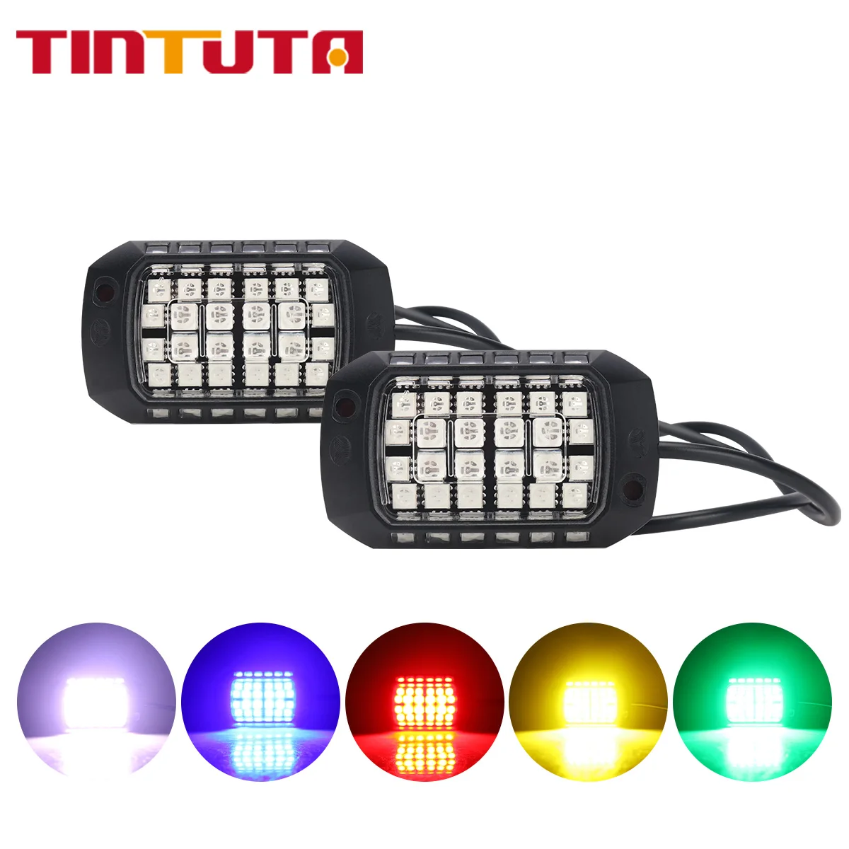

2/4pcs Rock Lights Car Floor Lights Exterior Car Ambient Light LED Verlichting for ATV Jeep Neon Underbody Underglow Trail