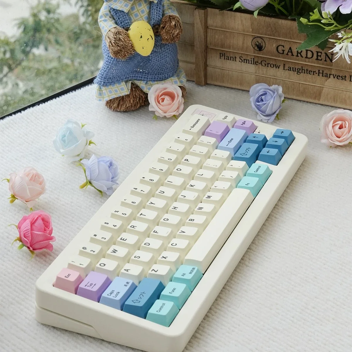 Fairy Keycaps Cherry Profile Thermisch sublimatiemateriaal 143 toetsen/set voor mechanisch toetsenbord Wooting 7U space bar Alice-indeling