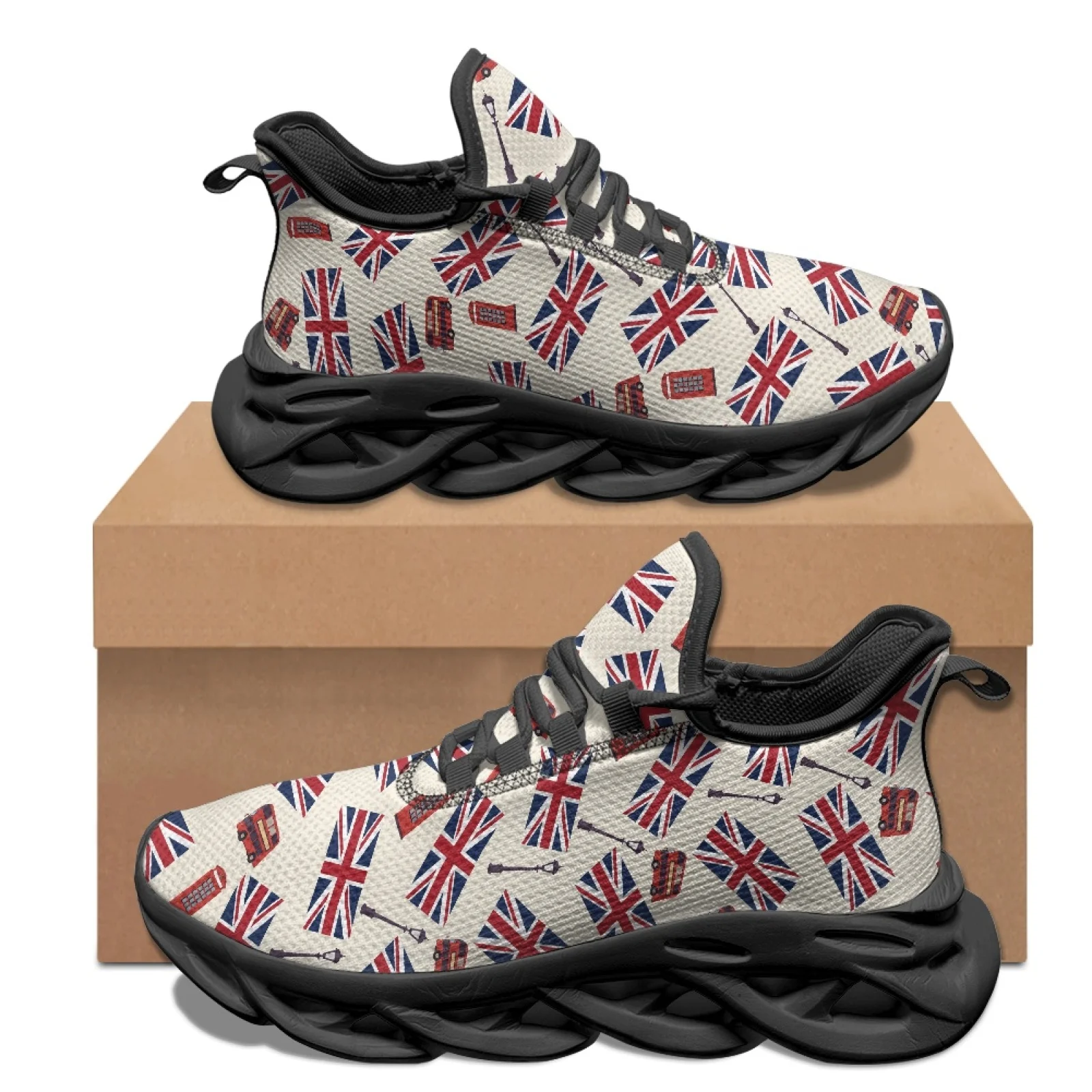 PENSTROLL UK Union Jack Sepatu - Men Shoes Uk ulasan dan harga