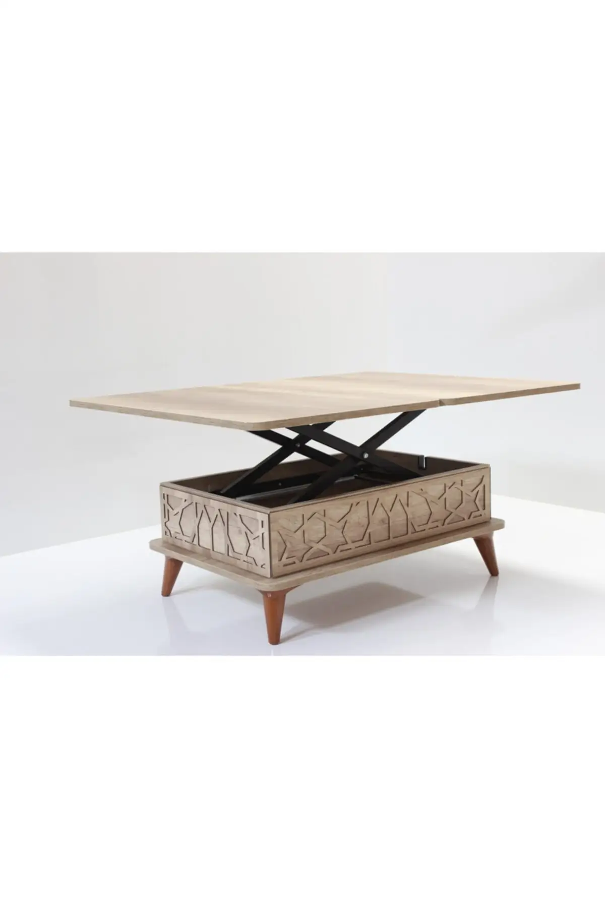 DOLBOVI Smart Magic Coffee Table 3 Kadameli Cekmeceli Flip Alaska Coffee Table