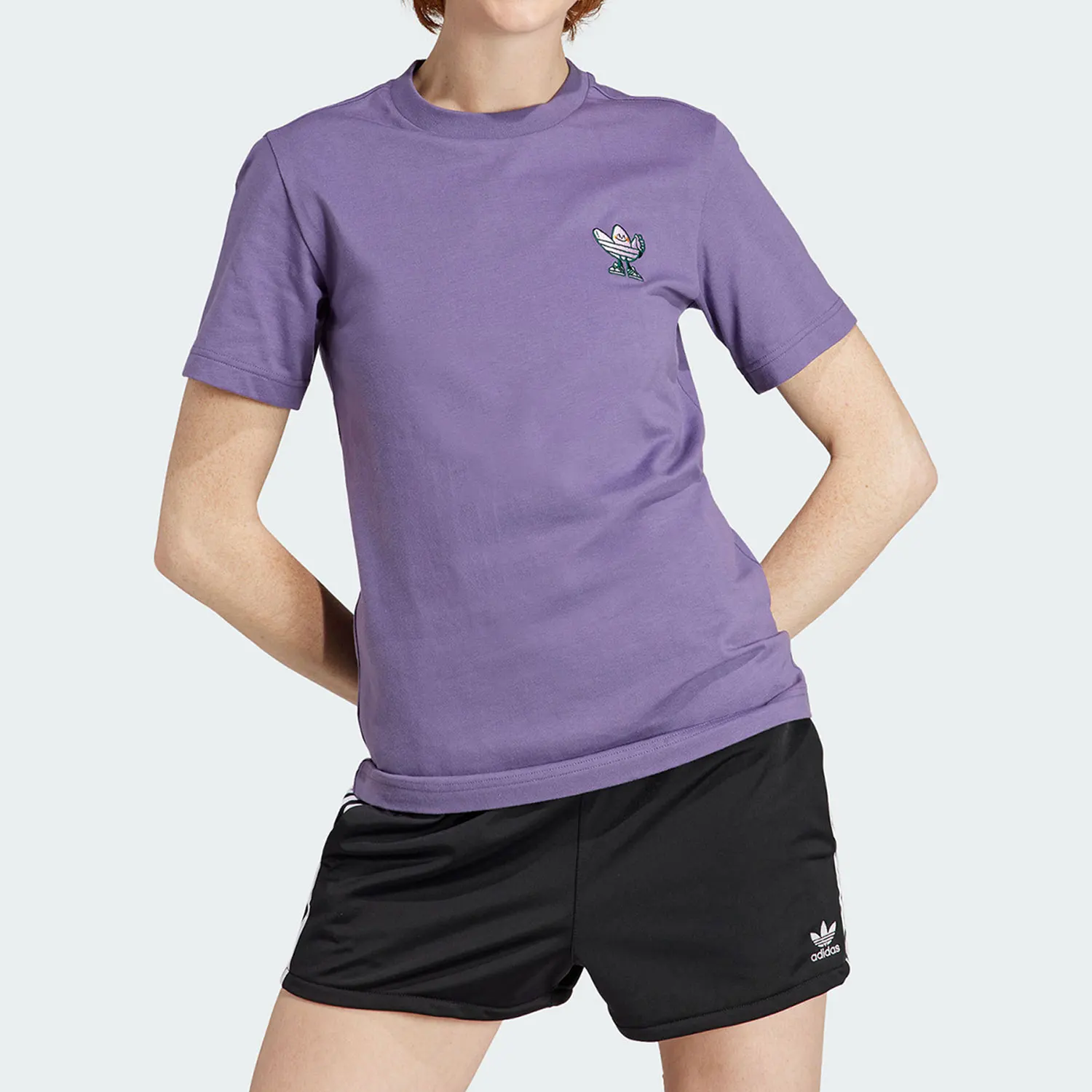 Adidas Authentic Three Leaves Summer New Style Women's Sports Short Sleeve T-Shirt IN4126