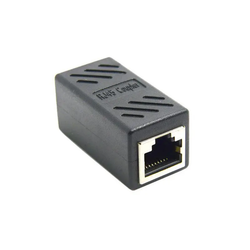 Conector LAN hembra a hembra, acoplador de caja de Cable de 4x2x2cm, red de Internet de 1,6x0,8x0,8 pulgadas