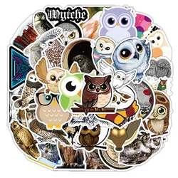 50/100Pcs INS Novelty Cute Kawaii Cartoon Owl Stickers PVC Waterproof Stickers Decals For Kids Boys Girls Toys Gifts