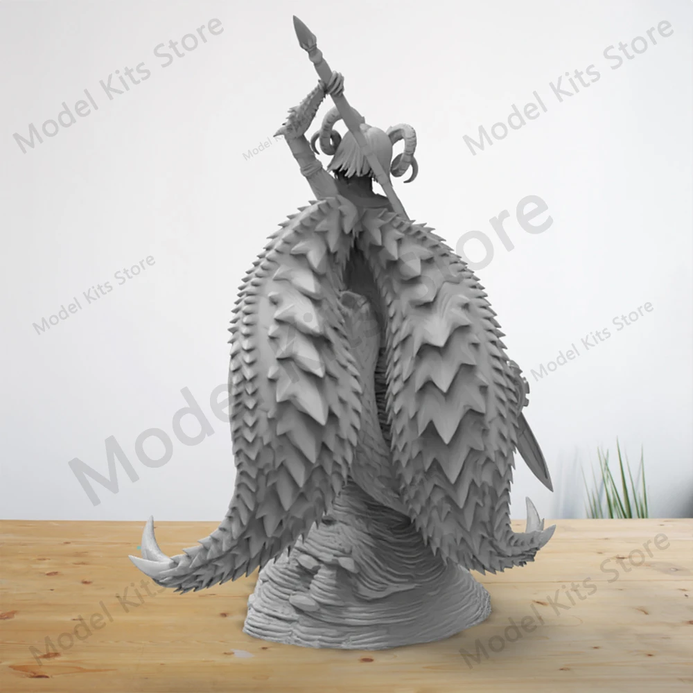 Kit de figurines en résine à l'échelle 1/24, figurine Belle Kulve Taroth Girl, Kit de figurines d'impression 3d, Micro Statue incolore, jouet non peint, bricolage